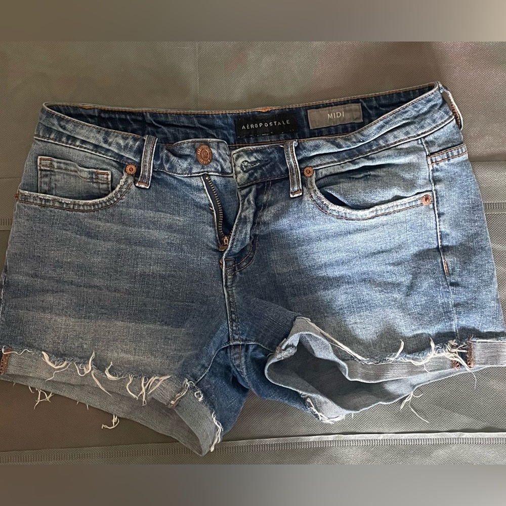 Aeropostale- denim blue shorts